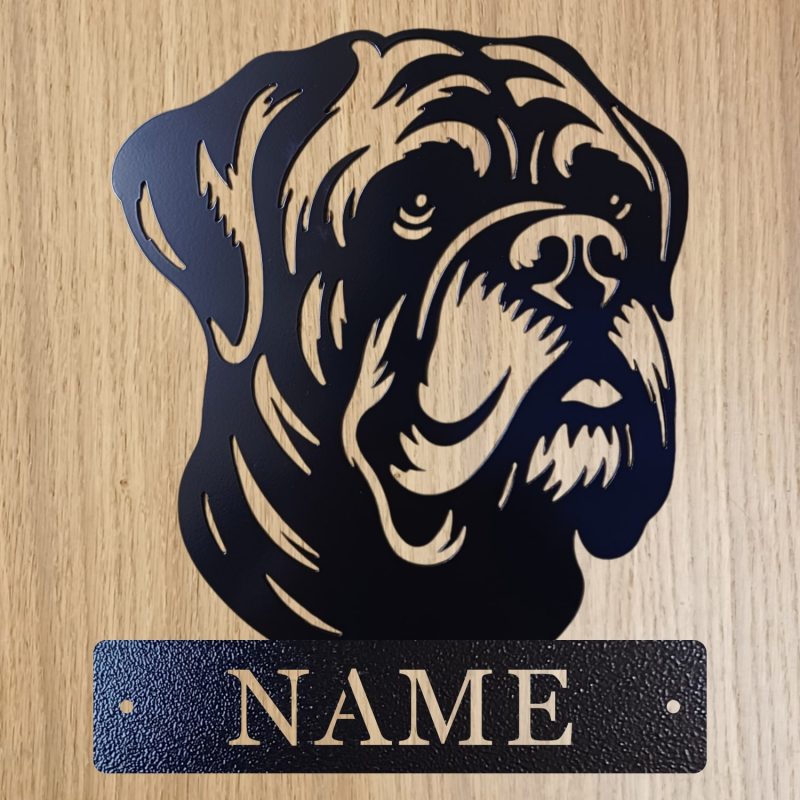 Personalised Steel Bullmastiff