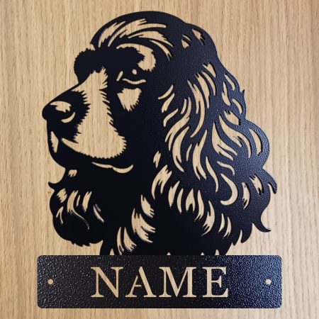 Personalised Steel Cocker Spaniel