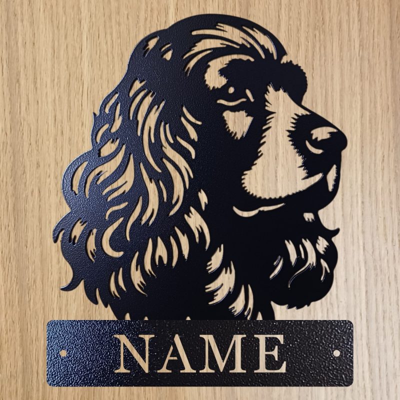 Personalised Steel Cocker Spaniel
