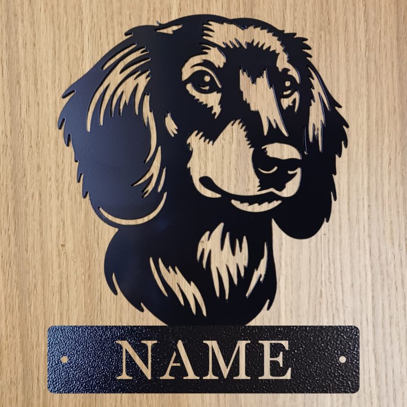 Personalised Steel Dachshund