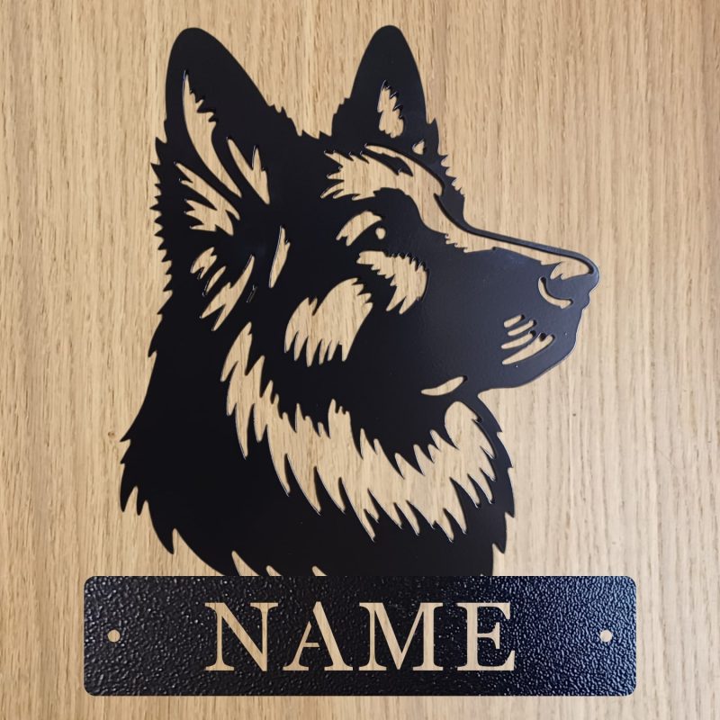 Personalised Steel German Shepherd