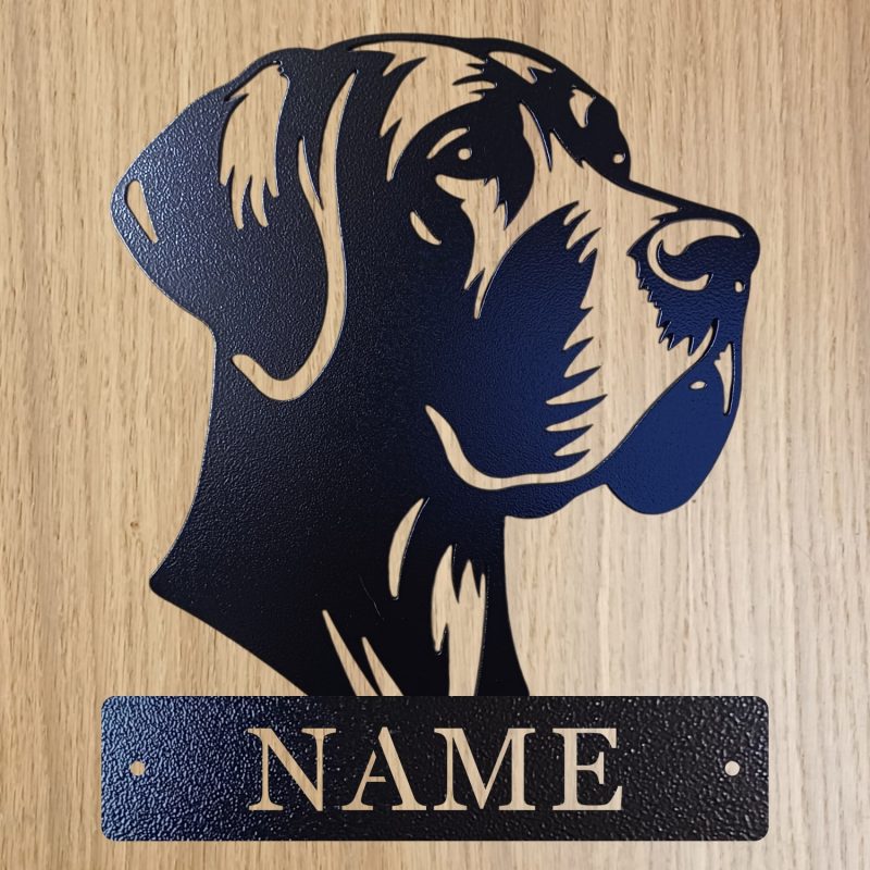 Personalised Steel Great Dane