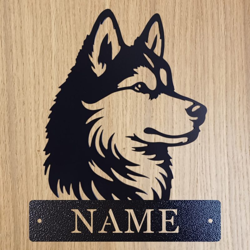 Personalised Steel Husky