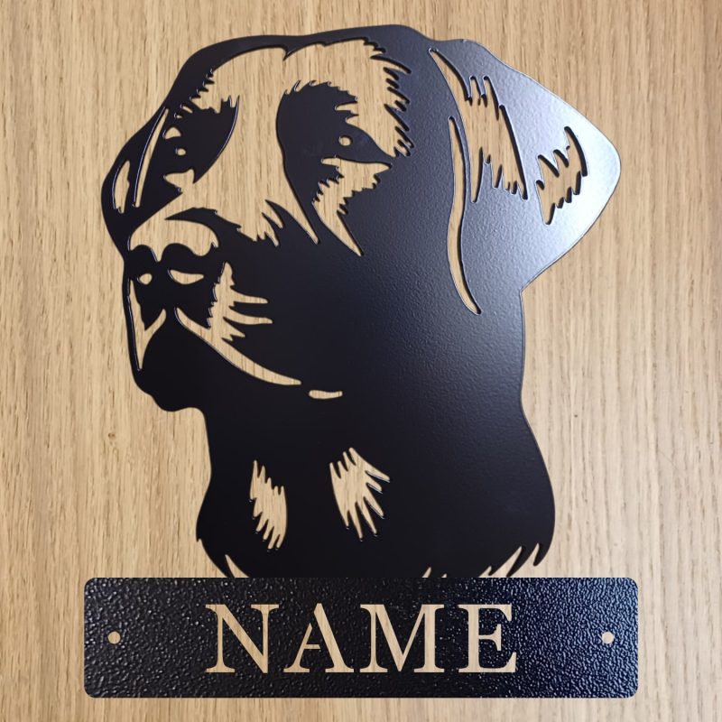 Personalised Steel Labrador
