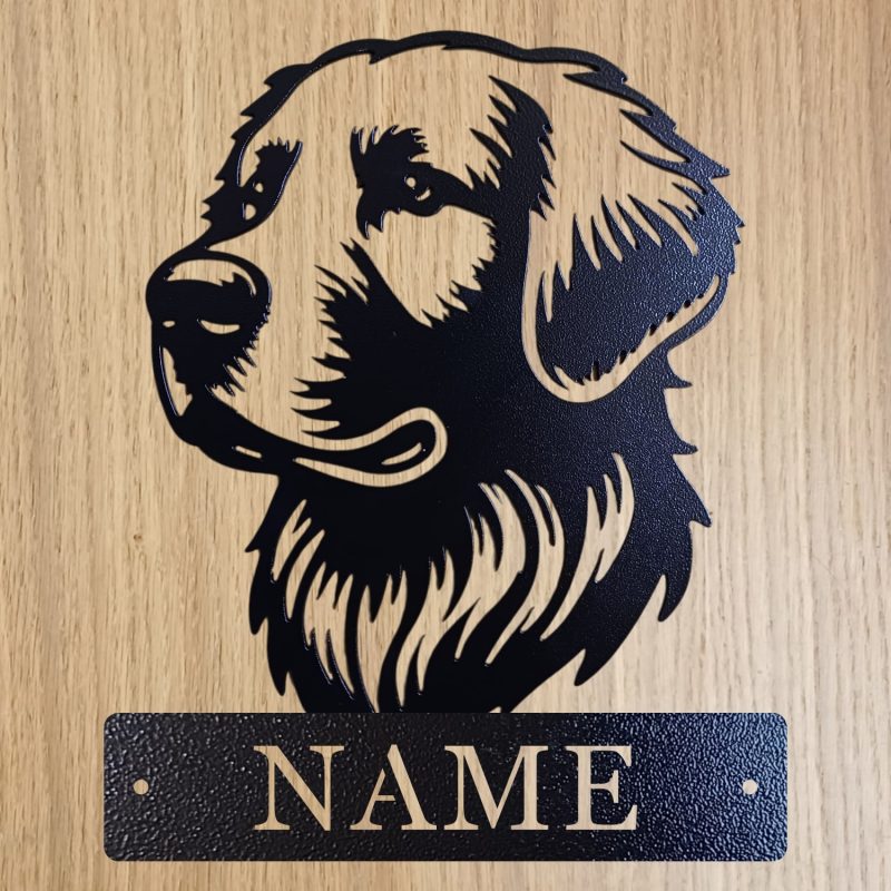 Personalised Steel Labrador Retriever