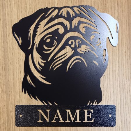 Personalised Steel Pug