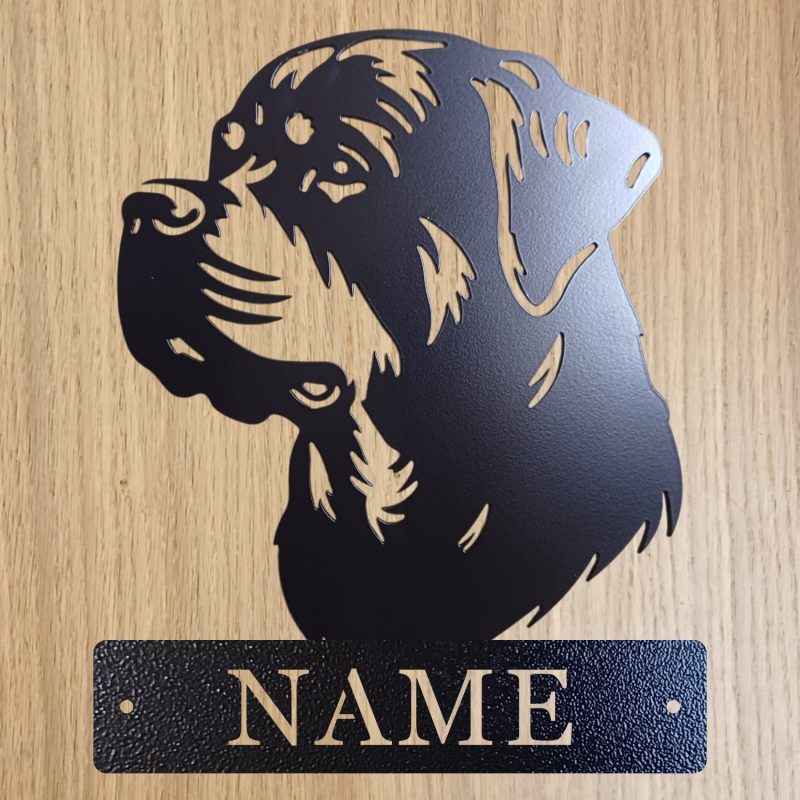 Personalised Steel Rottweiler