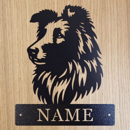 Personalised Steel Rough Collie
