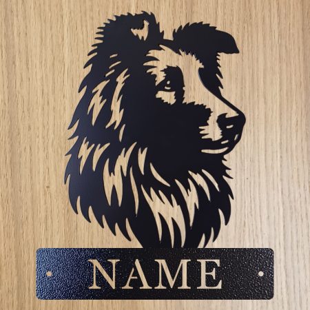Personalised Steel Rough Collie