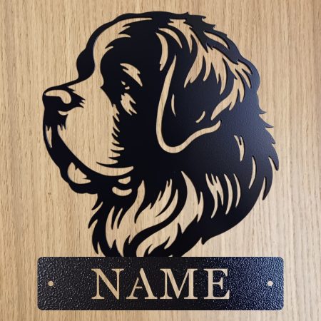 Personalised Steel Saint Bernard