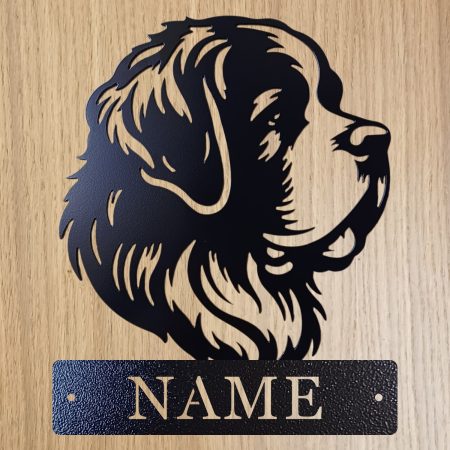 Personalised Steel Saint Bernard