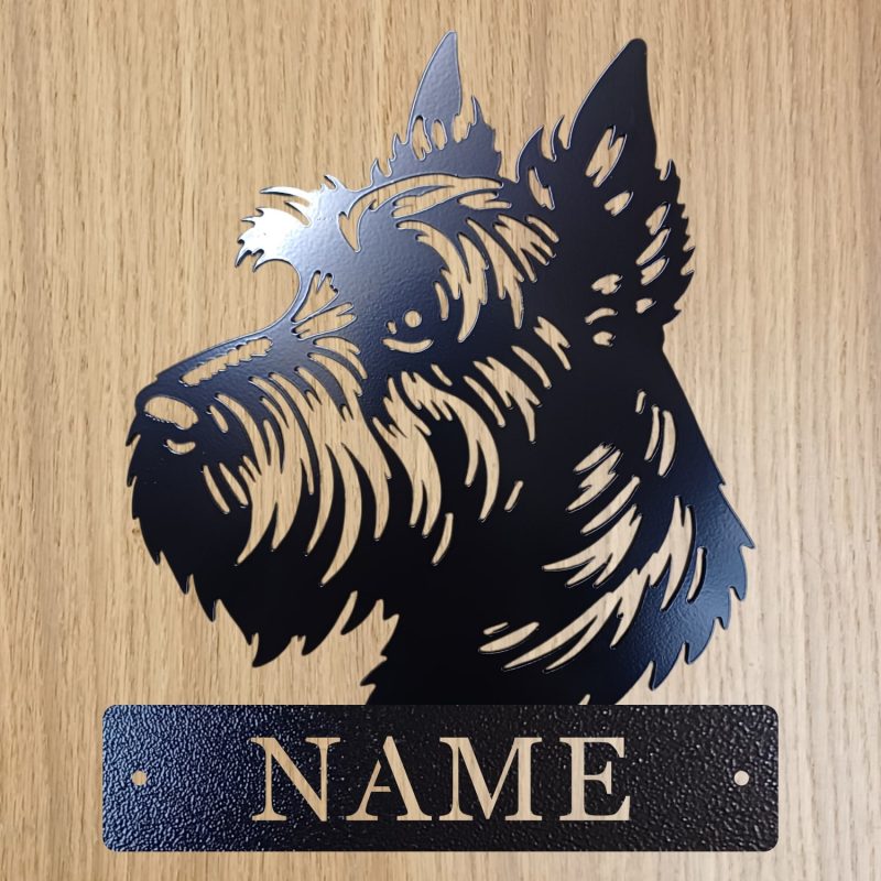 Personalised Steel Scottie