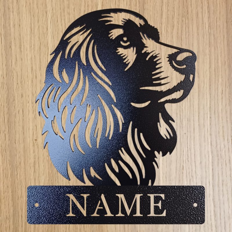 Personalised Steel Sprocker Spaniel