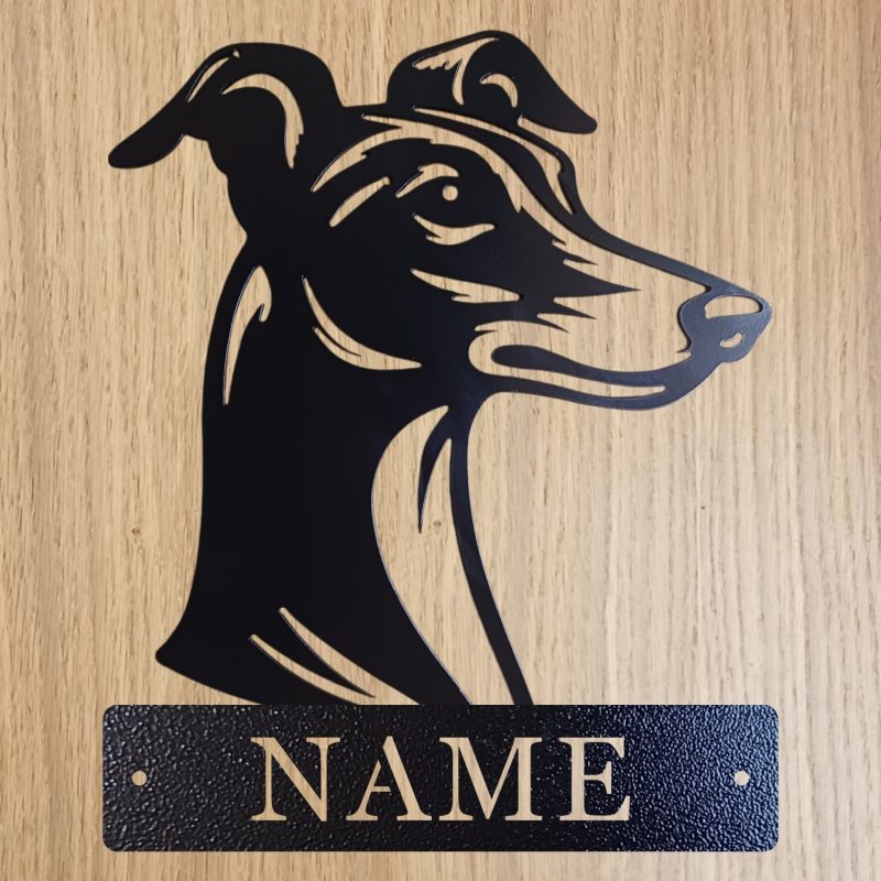 Personalised Steel Whippet