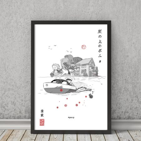 (Set of THREE) Framed Studio Ghibli Movie Fanart Prints - Facebook Marketplace