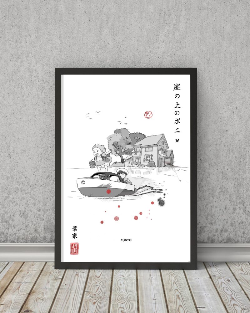 (Set of THREE) Framed Studio Ghibli Movie Fanart Prints - Facebook Marketplace