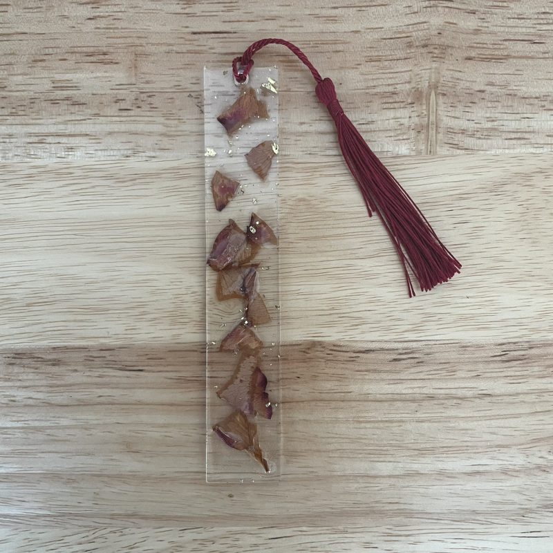 Resin bookmark with tassel