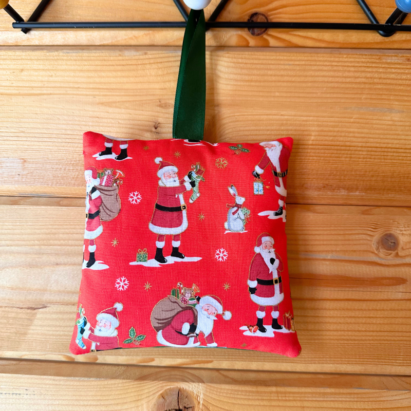 Letter to Santa hanging cushion, Christmas decor, Christmas Eve pillow, Santa print