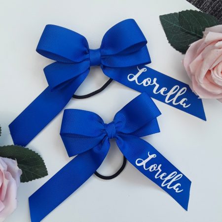 Personalised Hair Bow, School Hair Bow, 4" Bow Clip, Bow Bobble