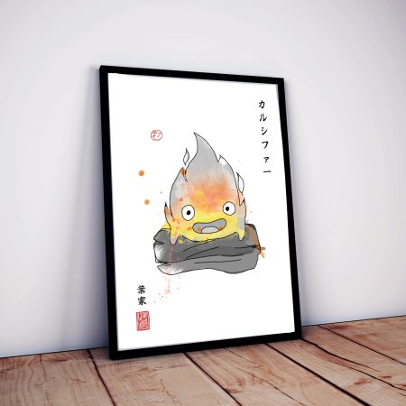 Studio Ghibli Movie Fanart Prints - Sumi-e Japanese Ink brush - mancave office boys girls bedroom