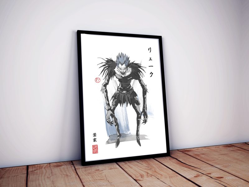 Death Note Prints | Fanart Posters | Sumi-e Japanese Ink brush | office living room gift
