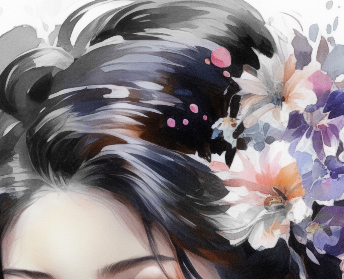 Triptich Prints | Japanese inspired artwork | Geisha | Beautiful illustration painting