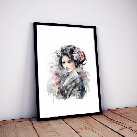 Triptich Prints | Japanese inspired artwork | Geisha | Beautiful illustration painting