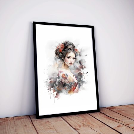 Triptich Prints | Japanese inspired artwork | Geisha | Beautiful illustration painting