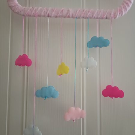 Pink Cloud Hanging Decoration