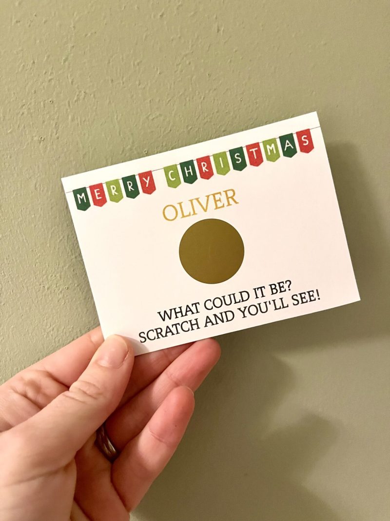 Christmas Present Scratch Card