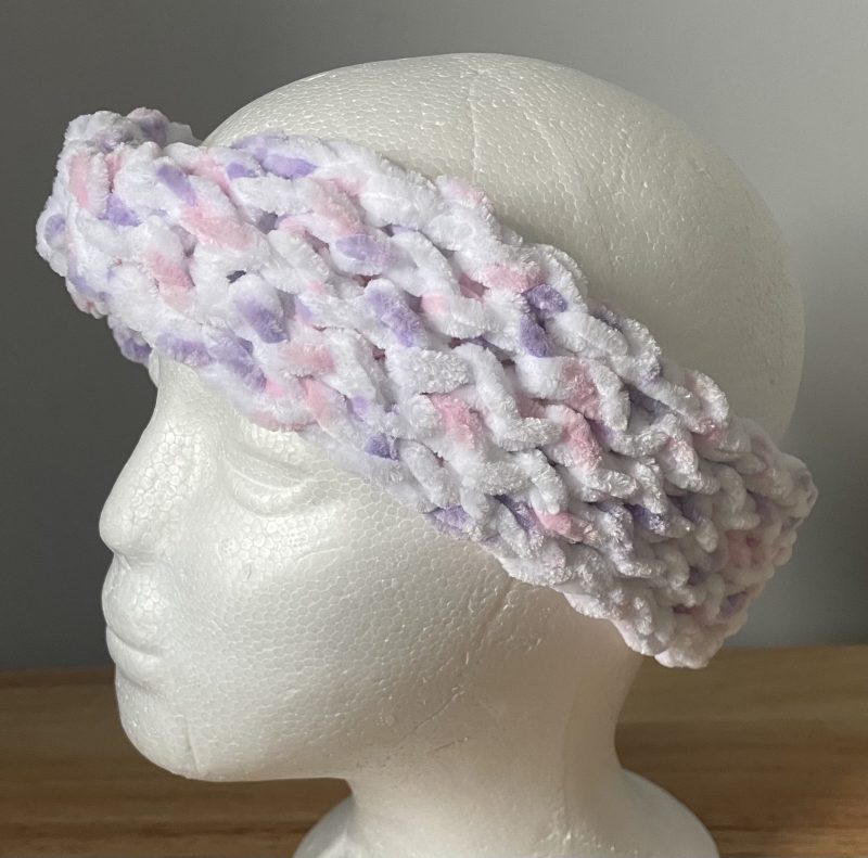 Loom-Knitted Headband for Adults