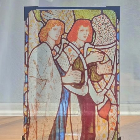 Harp Angels Stained Glass Effect Panel
