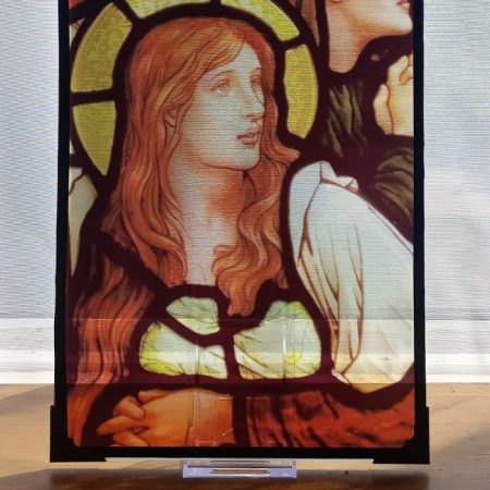 Mary Magdalene Stained Glass Effect Panel