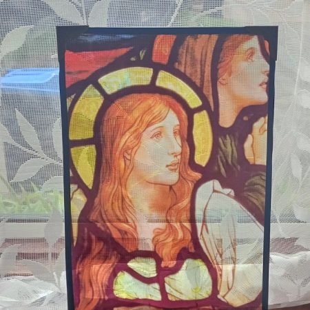 Mary Magdalene Stained Glass Effect Panel