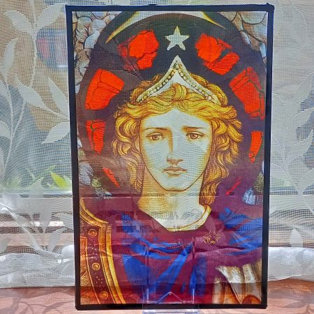 St Michael Stained Glass Effect Panel