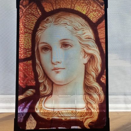 Orange Angel Stained Glass Effect Panel