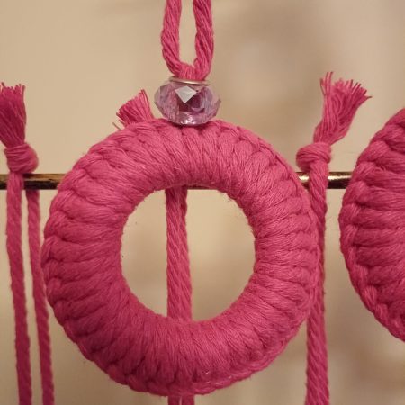 Bright Pink Hanging Tree Decoration