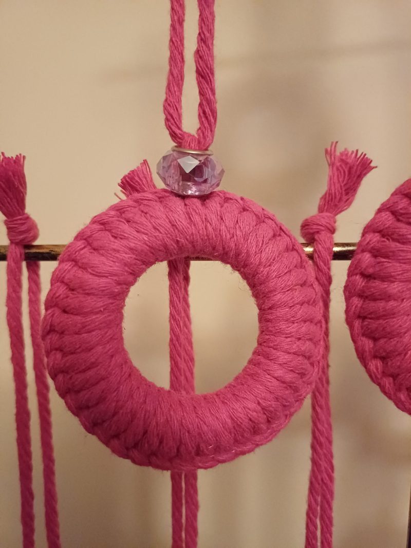 Bright Pink Hanging Tree Decoration