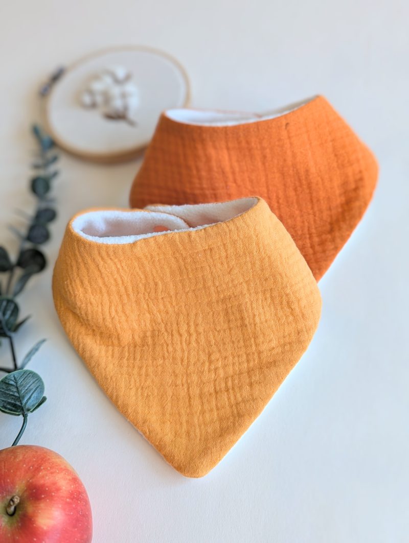 Handmade Baby Dribble Bibs | Set Of 3 | Personalised | 5 different colours