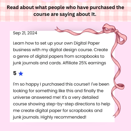 Digital Design Course, Design Junk journals, cards and scrapbooks