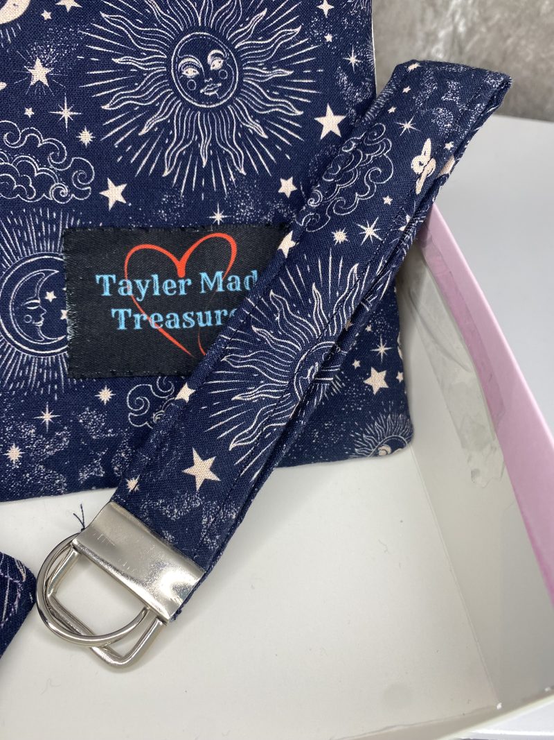 Celestial book sleeve gift set, padded cover for paperback and hardcover book, iPad pocket, gift