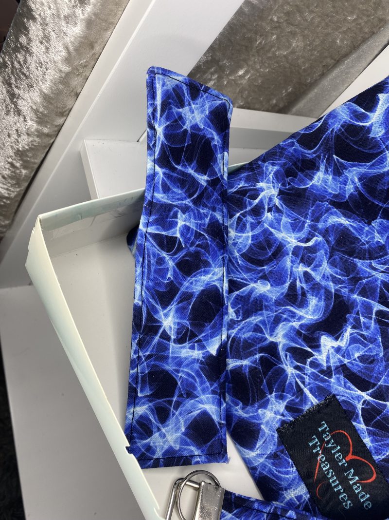 Blue smoke book sleeve gift set, padded cover for paperback and hardcover book, iPad pocket, gift