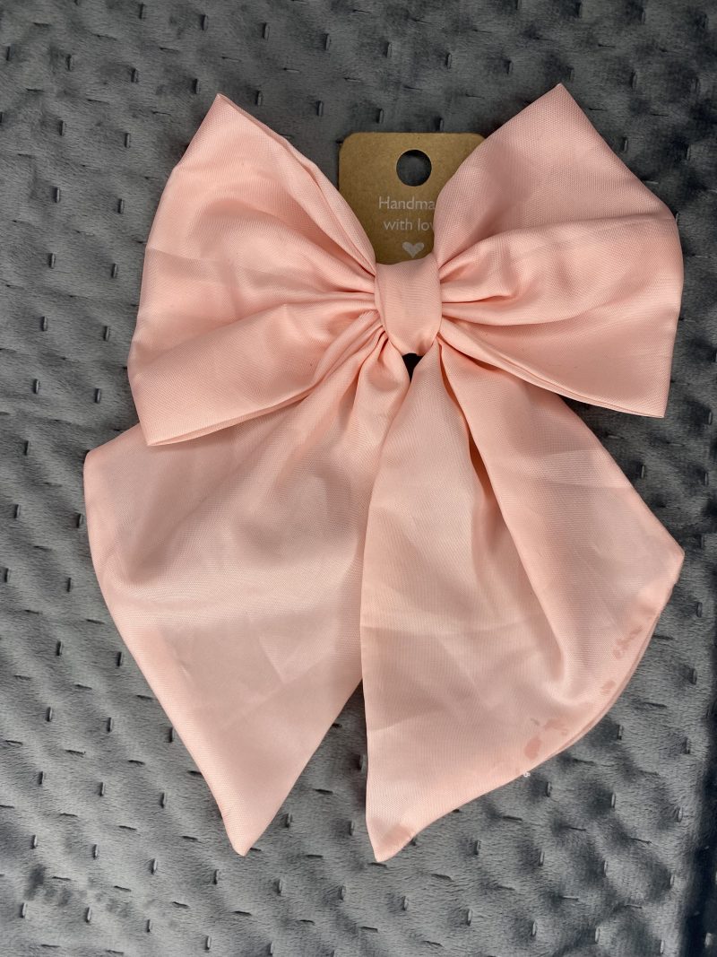 Pink mushroom makeup bag gift set with 2 oversized hair bows, makeup zipped bag, accessories bag