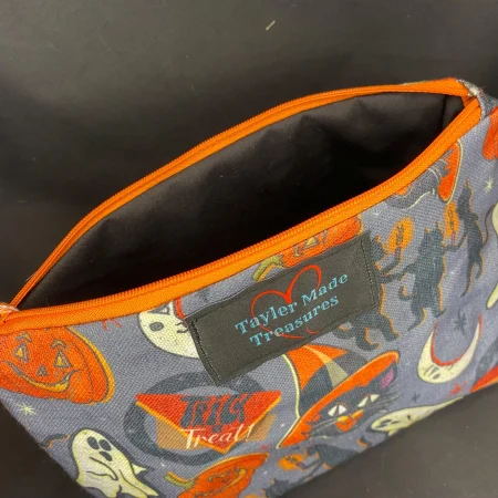 Halloween, horror makeup zipped bag, accessories bag, wash bag, medicine bag, travel makeup bag