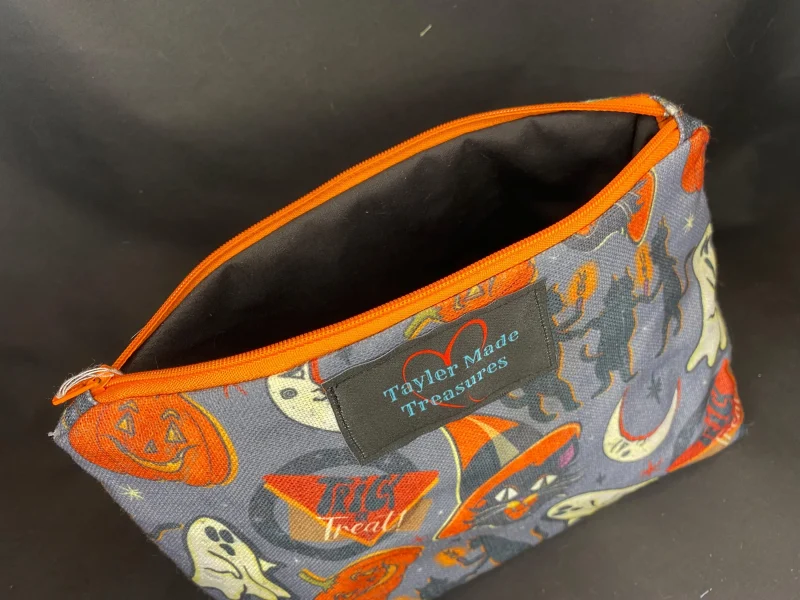 Halloween, horror makeup zipped bag, accessories bag, wash bag, medicine bag, travel makeup bag