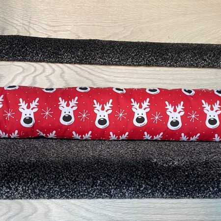 Draught excluder, eco friendly, door cushion, energy saving, cozy home decor, Christmas decor