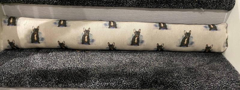 Print draught excluder, draught excluder, draft excluders with velvet backing, draft excluder