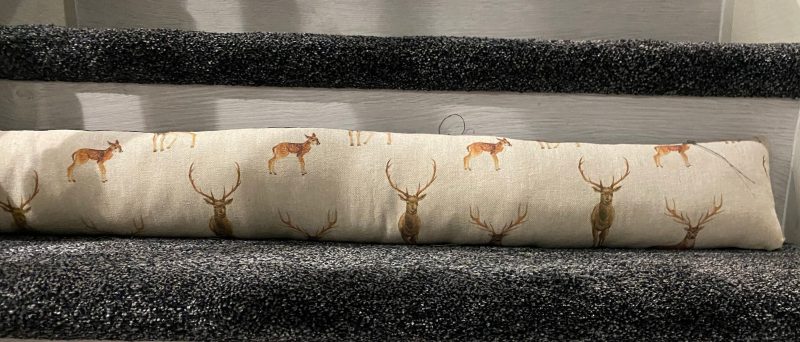 Print draught excluder, draught excluder, draft excluders with velvet backing, draft excluder