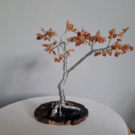 Gemstone wire tree sculpture, Semi precious stones, Tree of life, Tree ornament. - Image 5