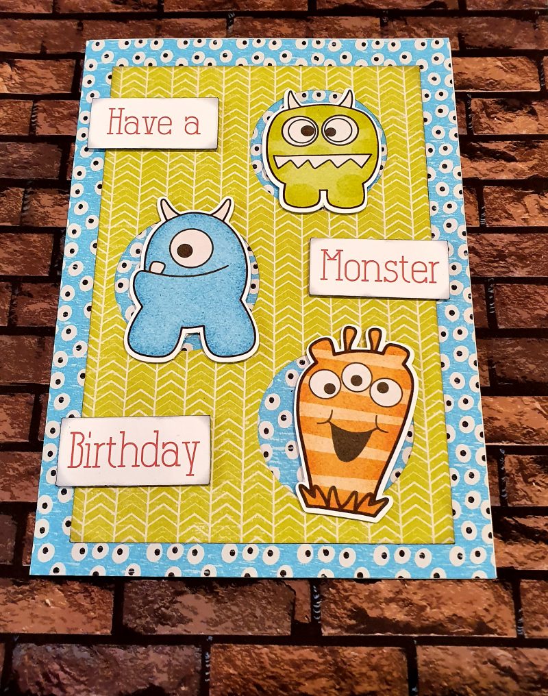 Handcrafted card - Have a Monster Birthday